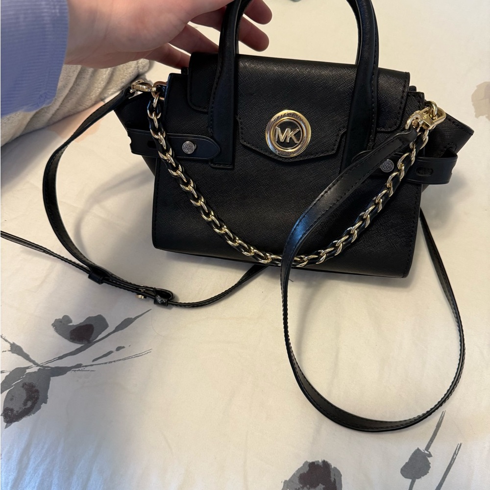 Michael Kors Black and Gold Mini Bag